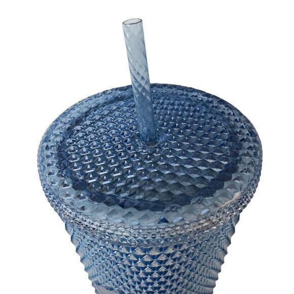 Starbucks Gradient Blue‎ Silver Hombre Studded Bling 240z Tumbler 2023 Winter - Picture 7 of 9